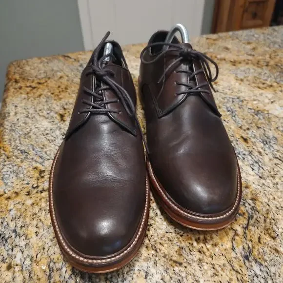 Banana Republic Brown Leather Shoes Size 10M Genuine Italian Leather - Picture 9 of 12